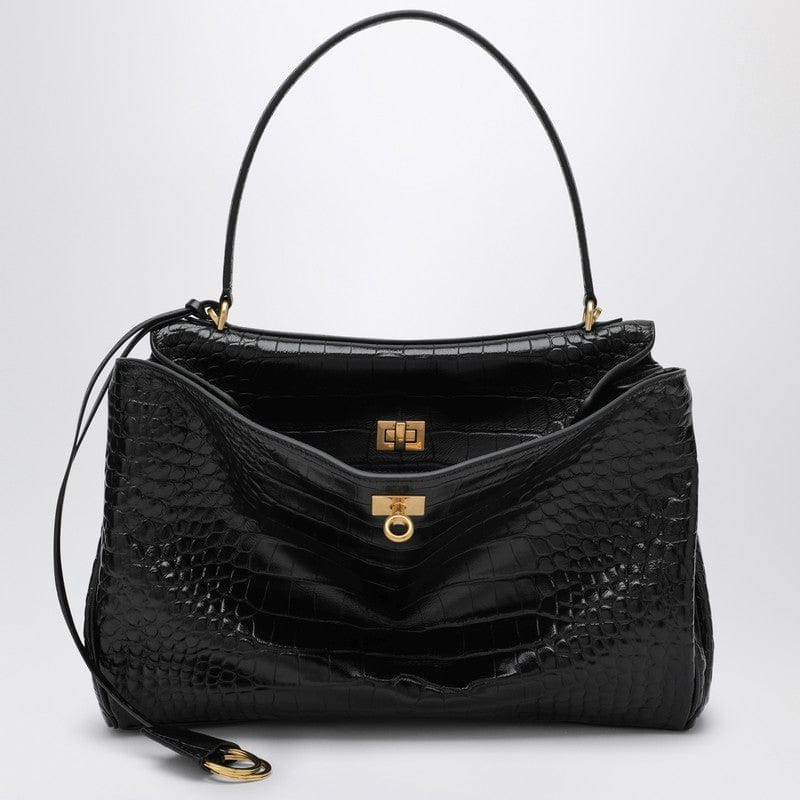 Balenciaga Handbag UNI Balenciaga Cocco-print black calfskin medium Rodeo bag Balenciaga Cocco-print black calfskin medium Rodeo bag Brand