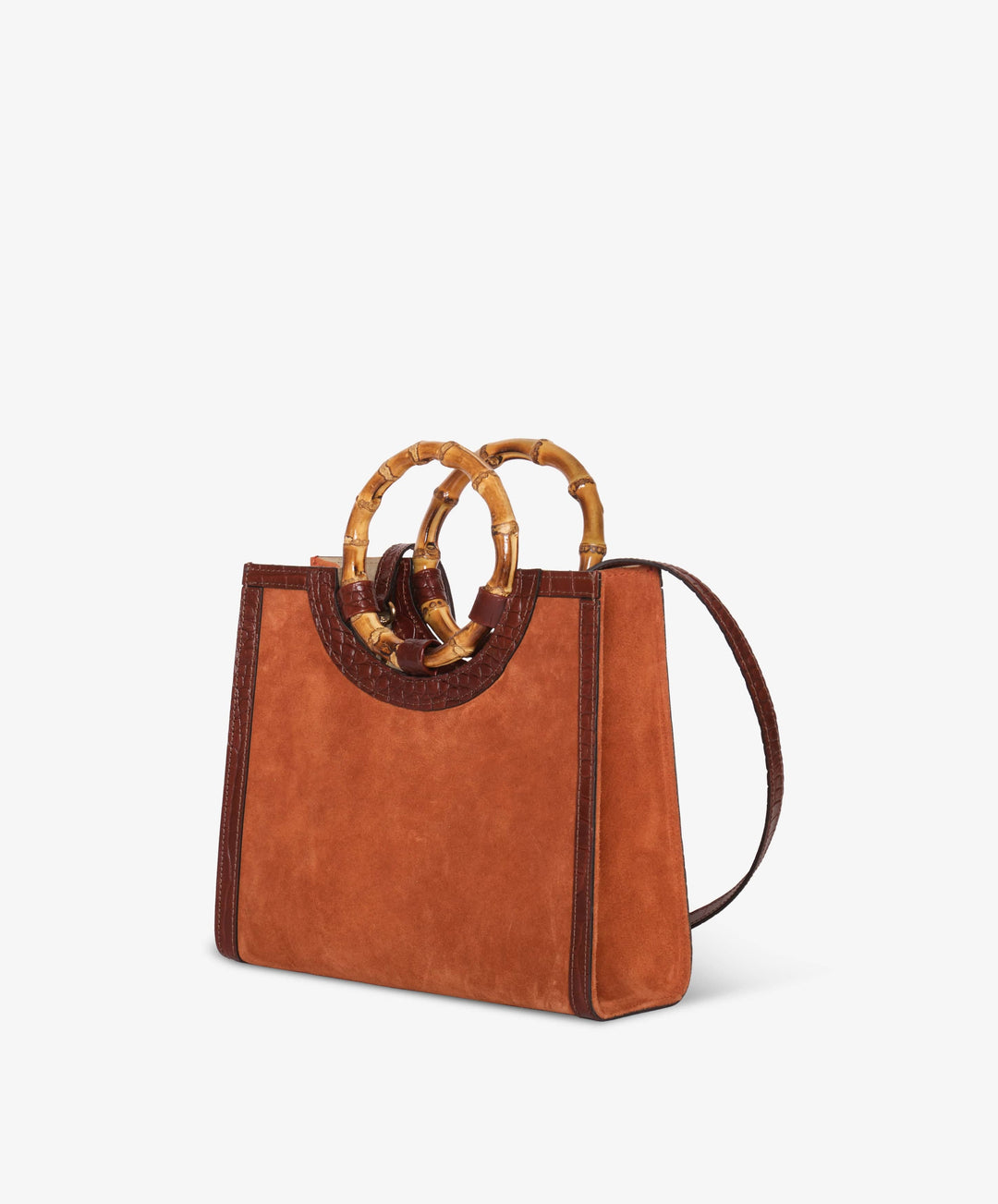 My Style Bags Personalised Bamboo Medium Deluxe Handbag – Orange Brand Handbag