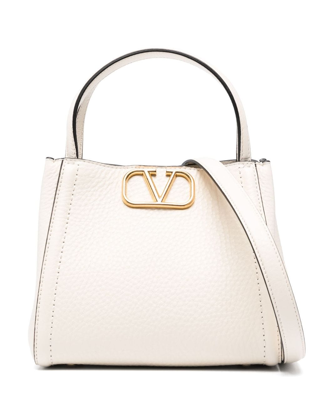 Valentino Garavani Handbag UNI Valentino Garavani Alltime Small Handbag In Grainy Calfskin Valentino Garavani Alltime Small Handbag In Grainy Calfskin Brand