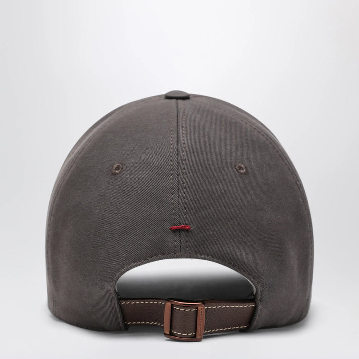 Brunello Cucinelli - Brown cotton baseball cap Brand Hats
