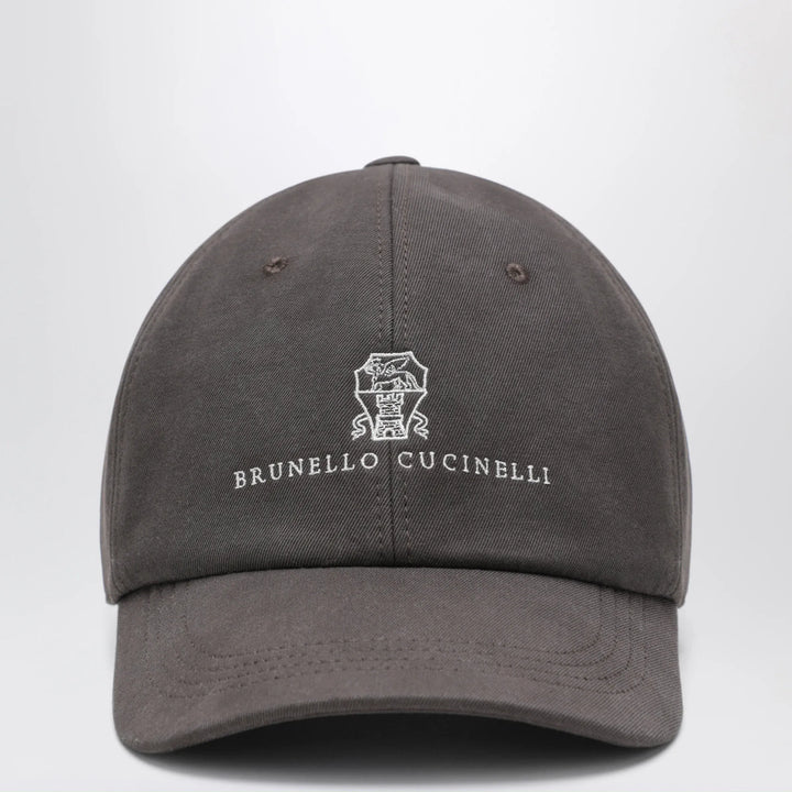 Brunello Cucinelli - Brown cotton baseball cap Brand Hats L