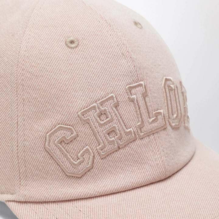 Chloé - Pink cotton denim baseball cap Brand Hats M