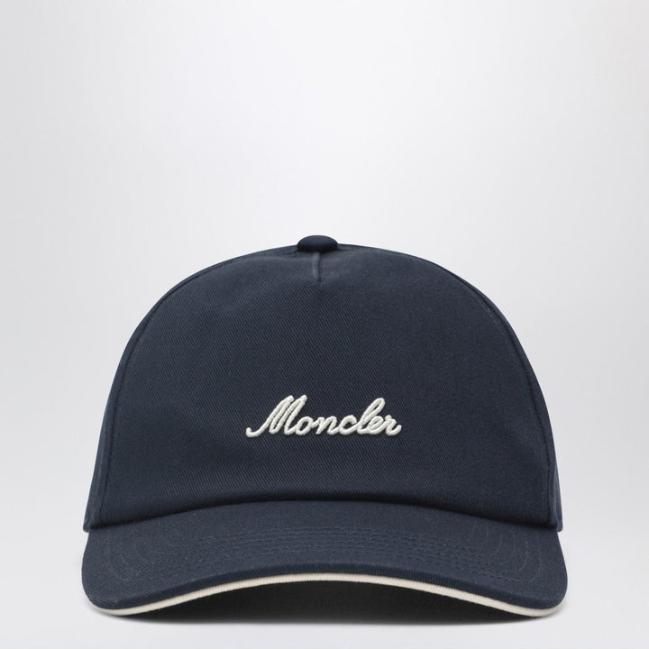 Hats TU Moncler - Navy baseball cap with embroidered logo Brand