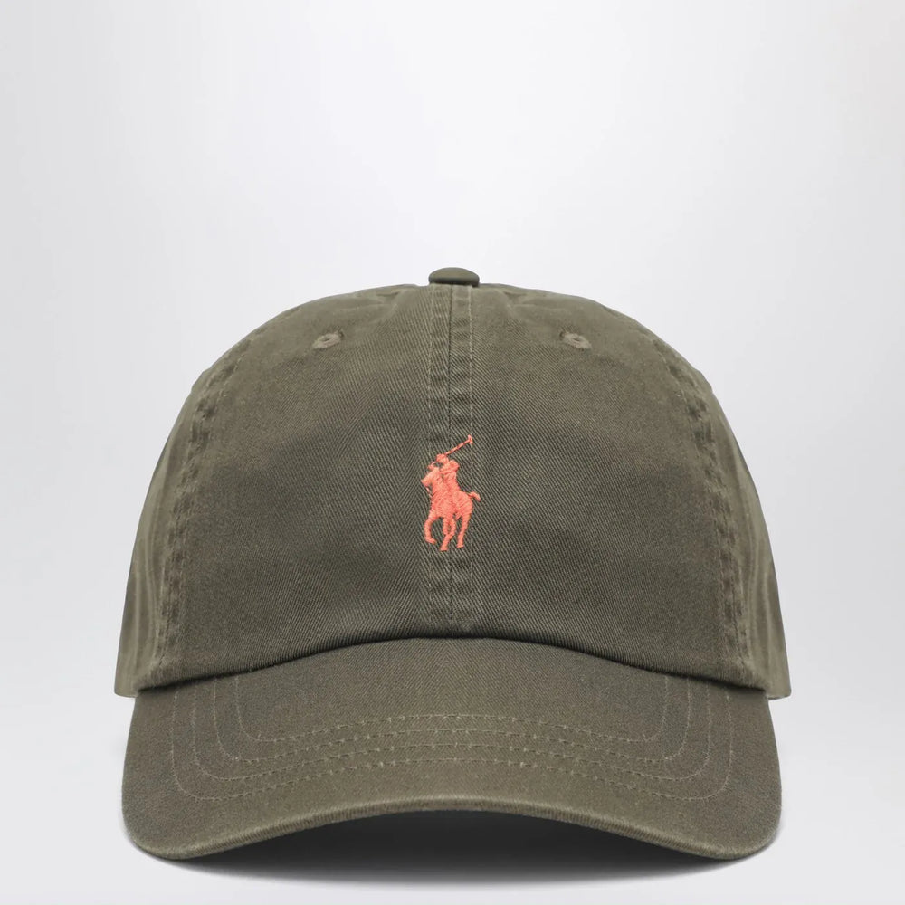 Polo Ralph Lauren - Olive green baseball cap with logo Brand Hats TU