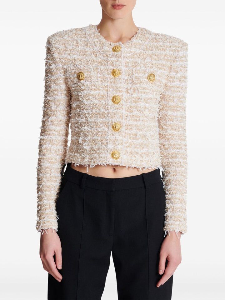 Balmain Jackets 40 Balmain Jackets White Balmain Jackets White Brand
