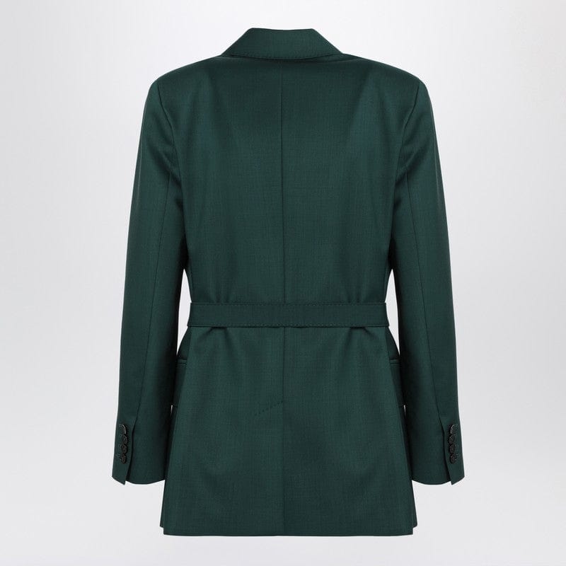 Max Mara Jackets Max Mara Green wool canvas jacket with belt Max Mara Green wool canvas jacket with belt Brand