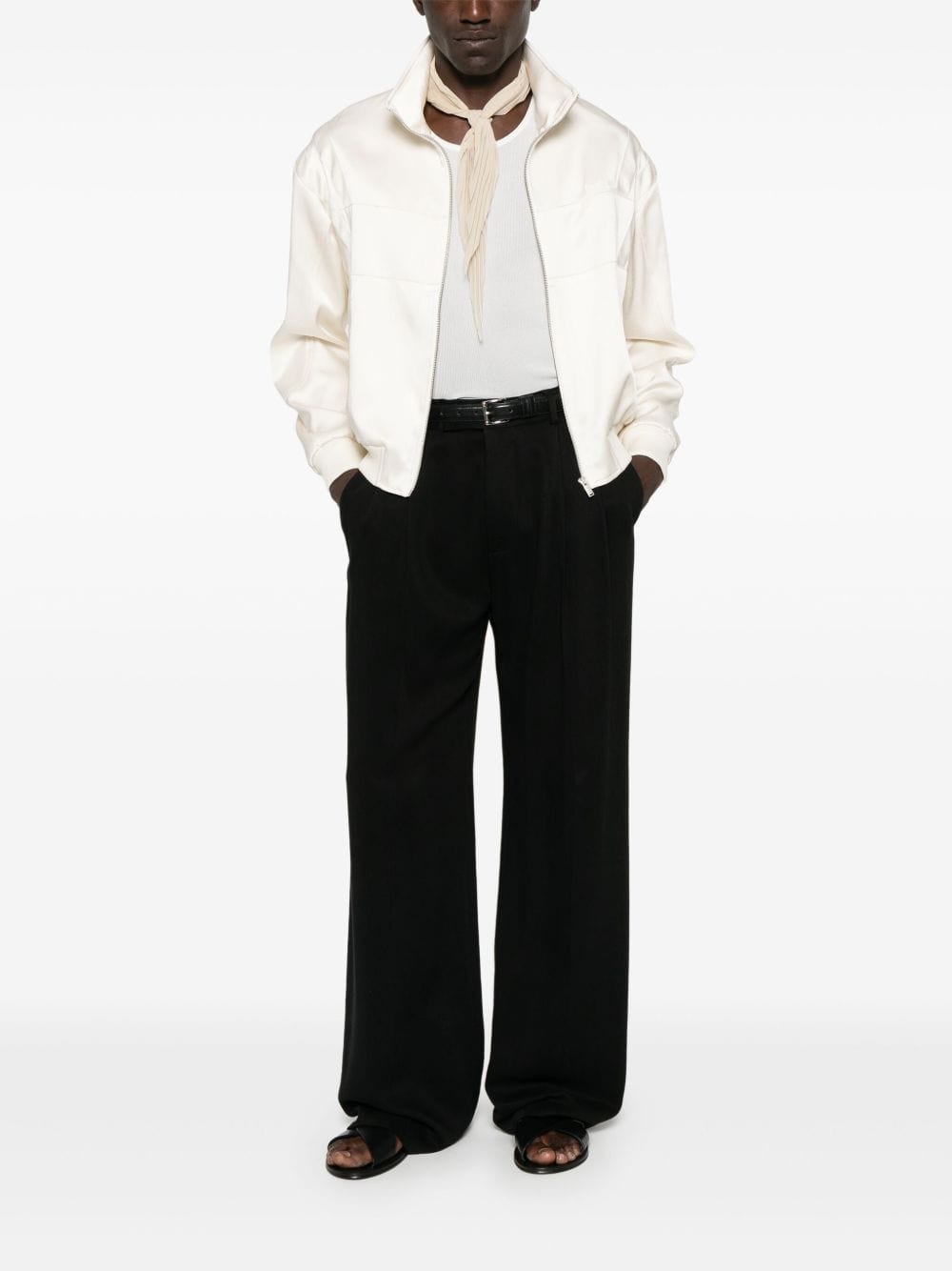 Saint Laurent Jackets Saint Laurent  Coats White Saint Laurent  Coats White Brand