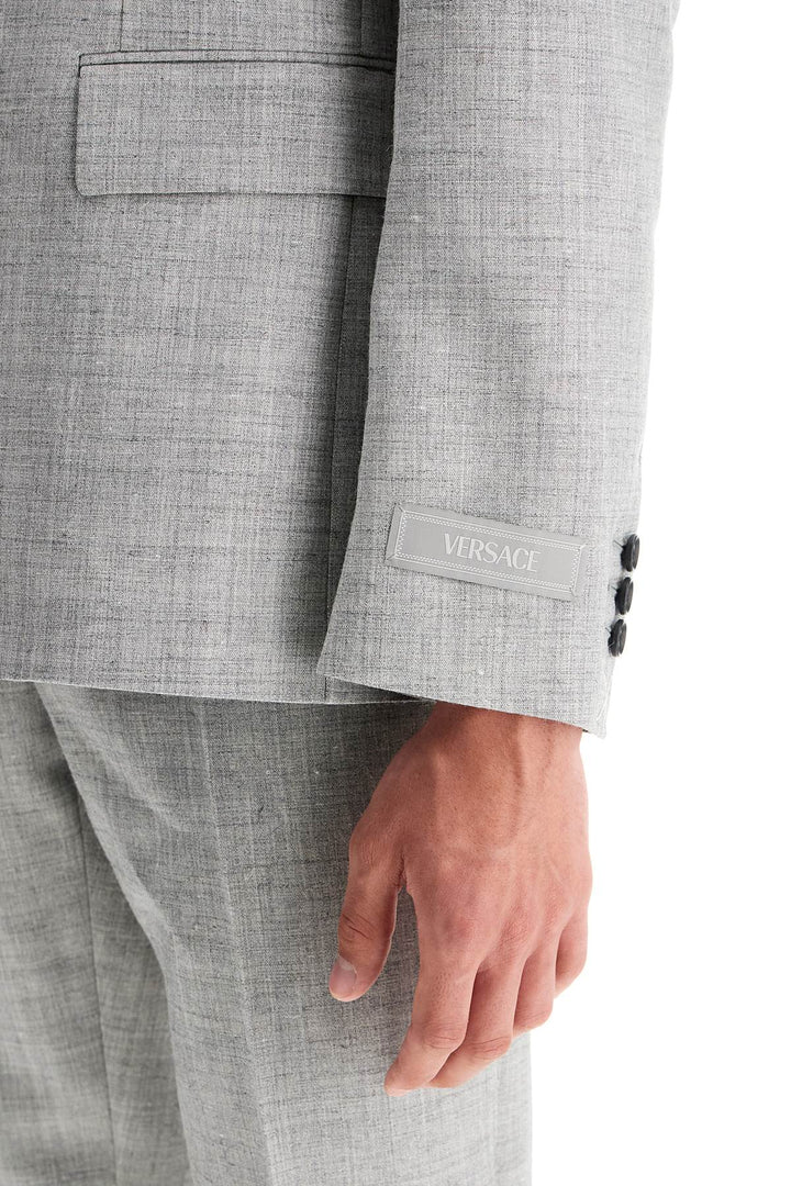 Versace Jackets 48 Versace Double-breasted Wool Blend Blazer Versace Double-breasted Wool Blend Blazer Brand