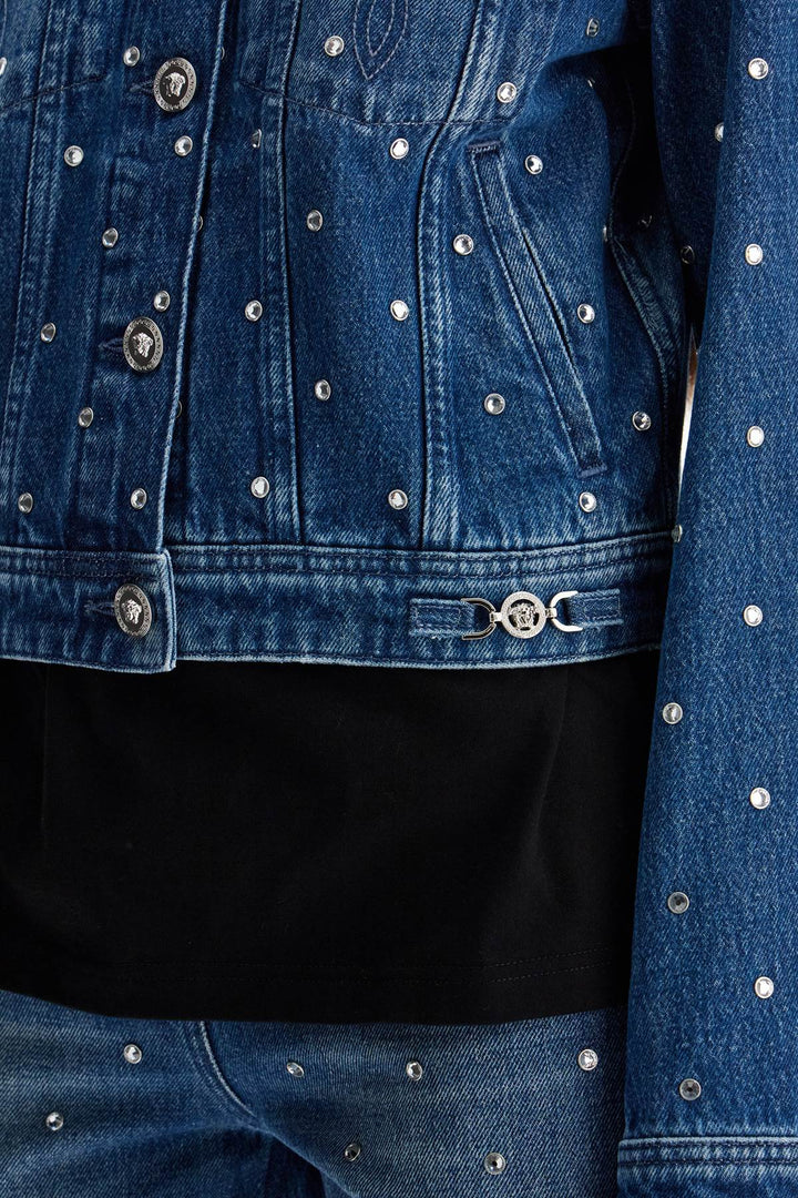 Versace Jackets Versace Starry Sky Denim Jacket Versace Starry Sky Denim Jacket Brand