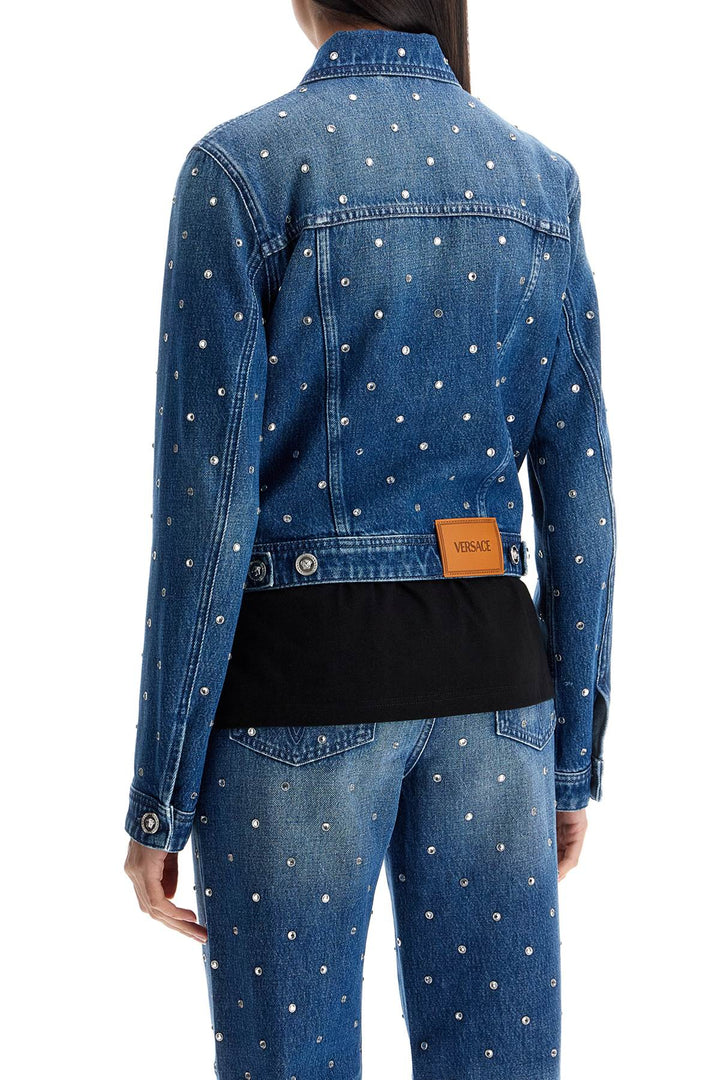 Versace Jackets Versace Starry Sky Denim Jacket Versace Starry Sky Denim Jacket Brand