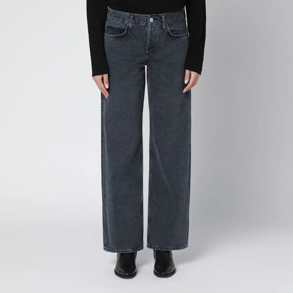 AGOLDE - Black faded-effect jeans Brand Jeans 25