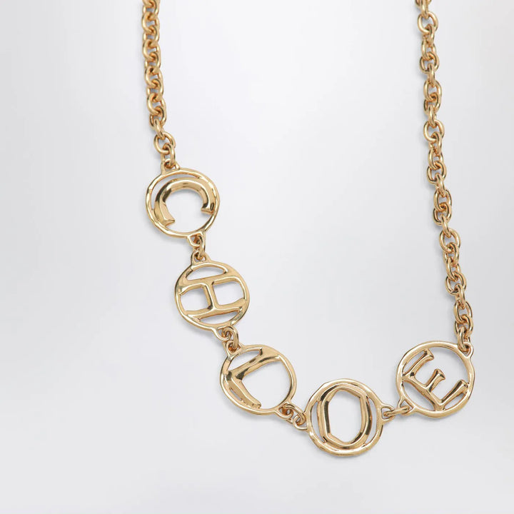 Chloé - Chloé Script Vintage Gold choker Brand Jewelry TU