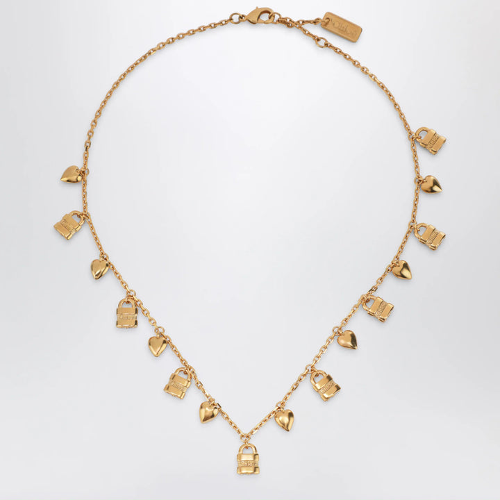 Chloé - Paddington necklace with gold-tone brass charms Brand Jewelry U