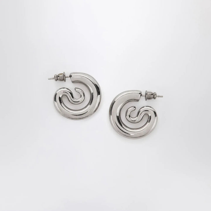 PANCONESI - Serpent Hoops Extra Small earrings in silver tone Brand Jewelry U