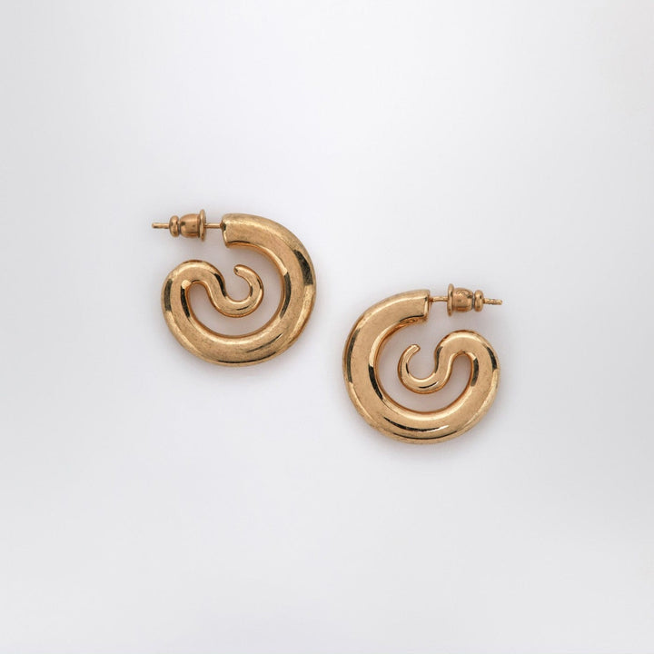 Jewelry TU Serpent Hoops Extra Small earrings in gold tone Brand