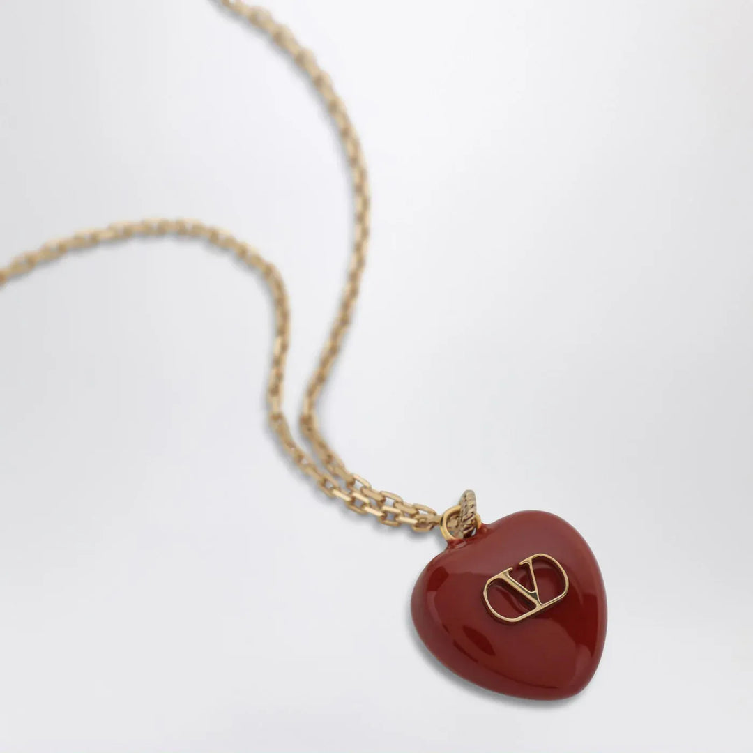 Valentino Garavani - Coeur Royal red necklace Brand Jewelry TU