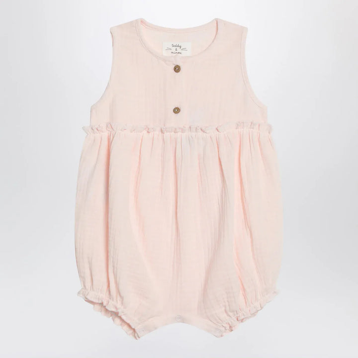Teddy &amp; Minou - Pink cotton romper Brand Jumpsuits &amp; Rompers 12M