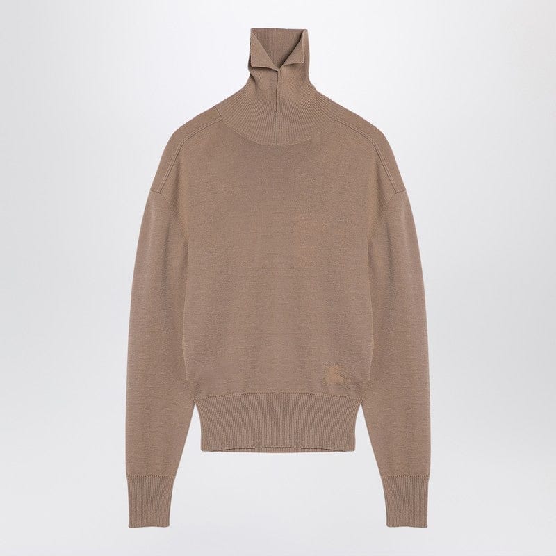 Burberry Knitwear XS Burberry Beige wool turtleneck sweater Burberry Beige wool turtleneck sweater Brand