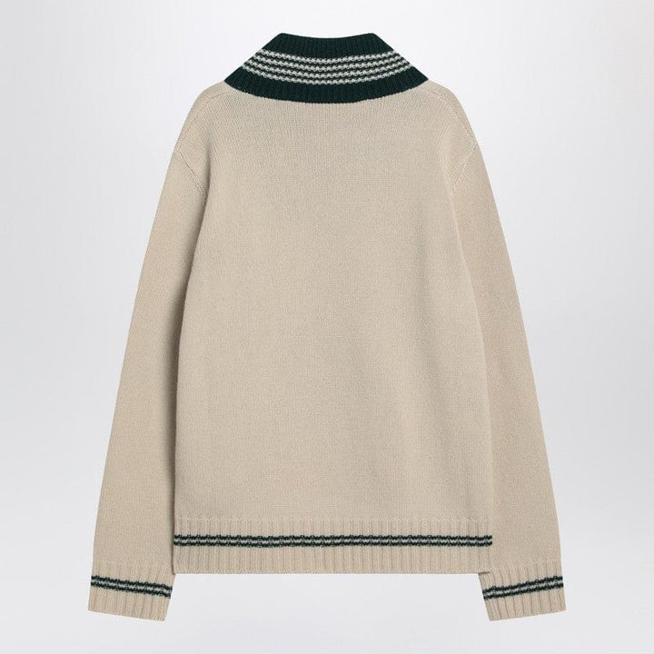 Valentino Knitwear Valentino Butter-coloured sweater with Le Chien de la Maison embroidery Valentino Butter-coloured sweater with Le Chien de la Maison embroidery Brand