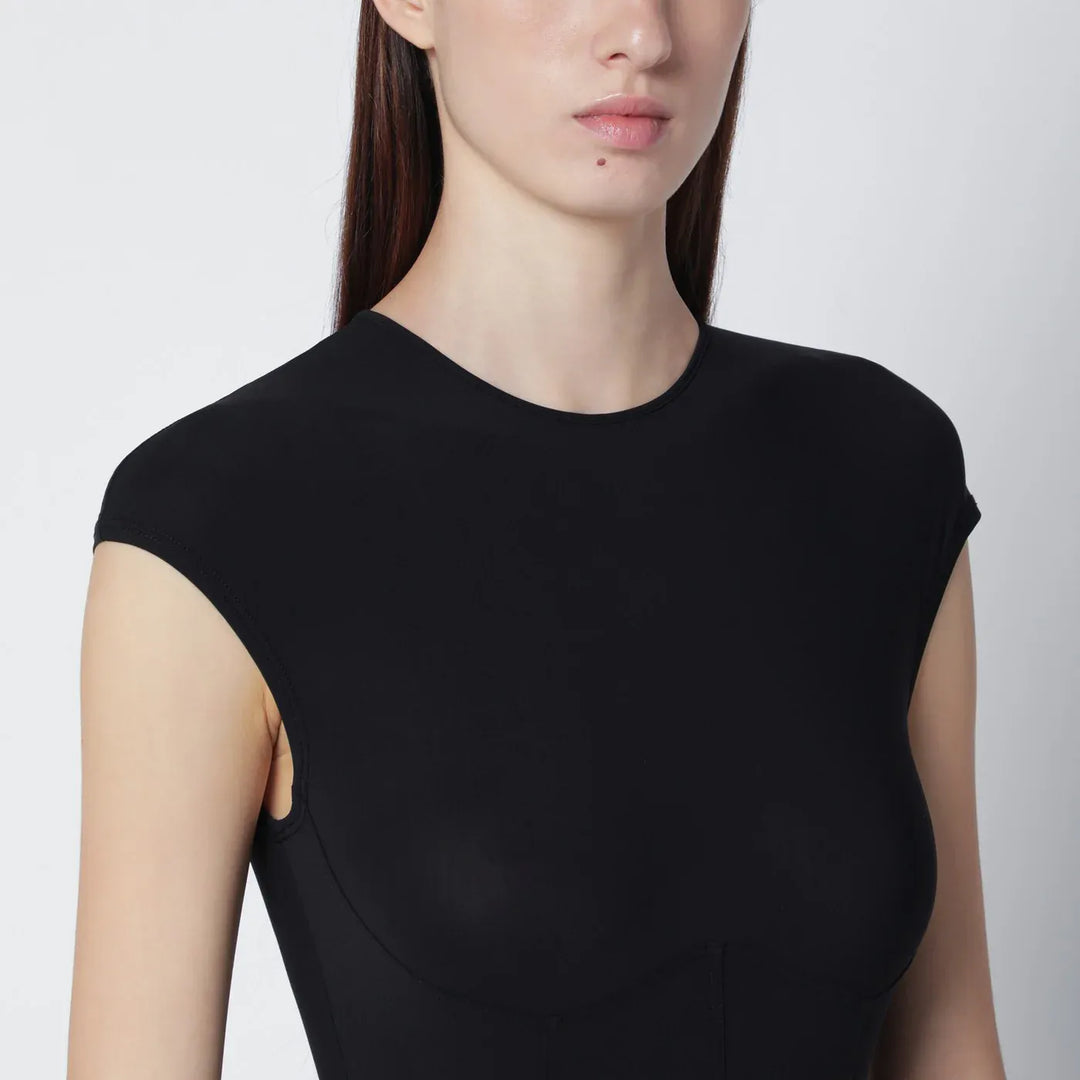 AGOLDE - Nadia bodysuit in navy blue Brand Leotards &amp; Unitards