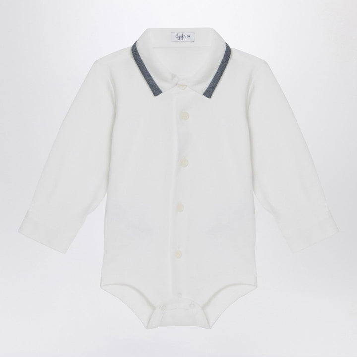 Leotards &amp; Unitards 12 Il Gufo - Milk-white cotton shirt bodysuit Brand