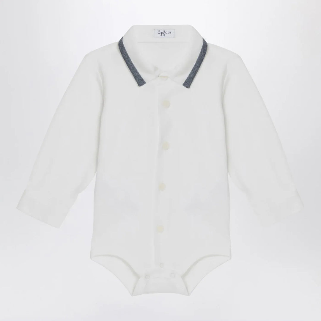 Il Gufo - Milk-white cotton shirt bodysuit Brand Leotards &amp; Unitards 12