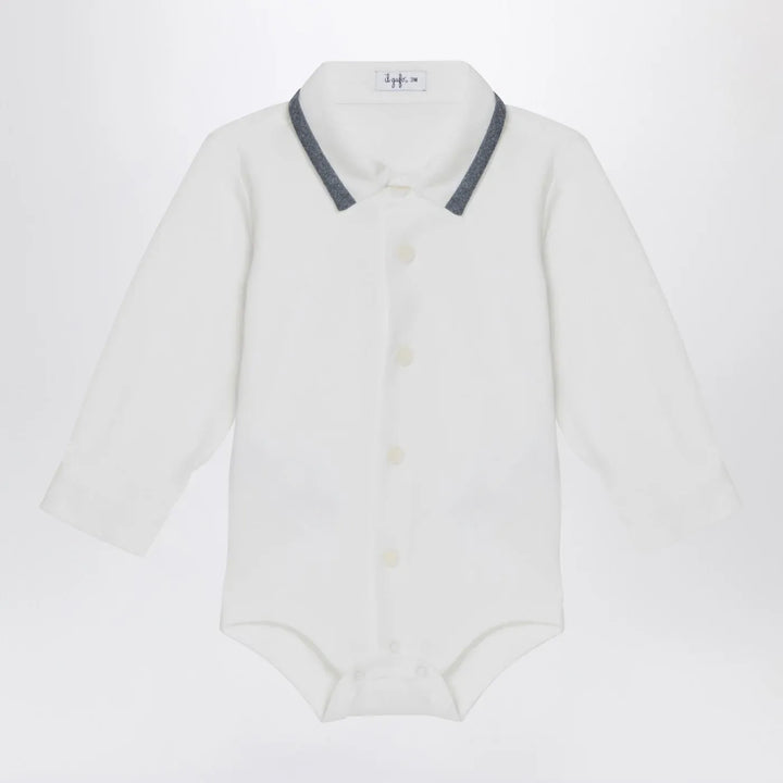 Il Gufo - Milk-white cotton shirt bodysuit Brand Leotards &amp; Unitards 12