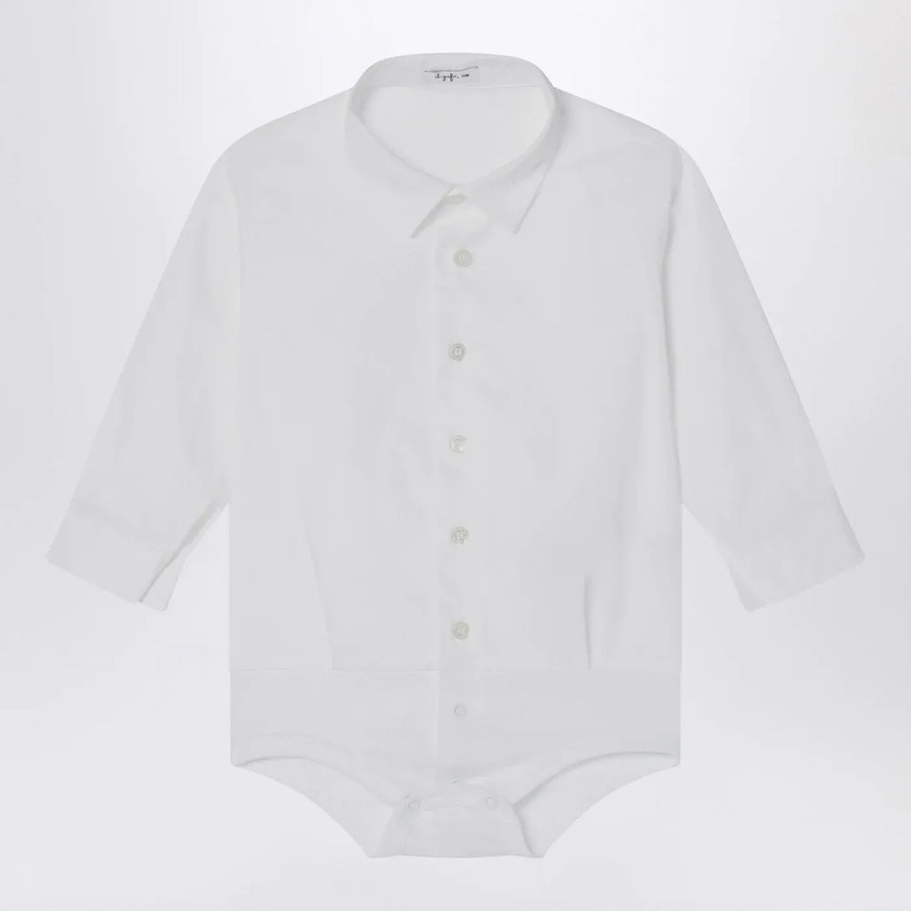 Il Gufo - White cotton shirt bodysuit Brand Leotards & Unitards 6