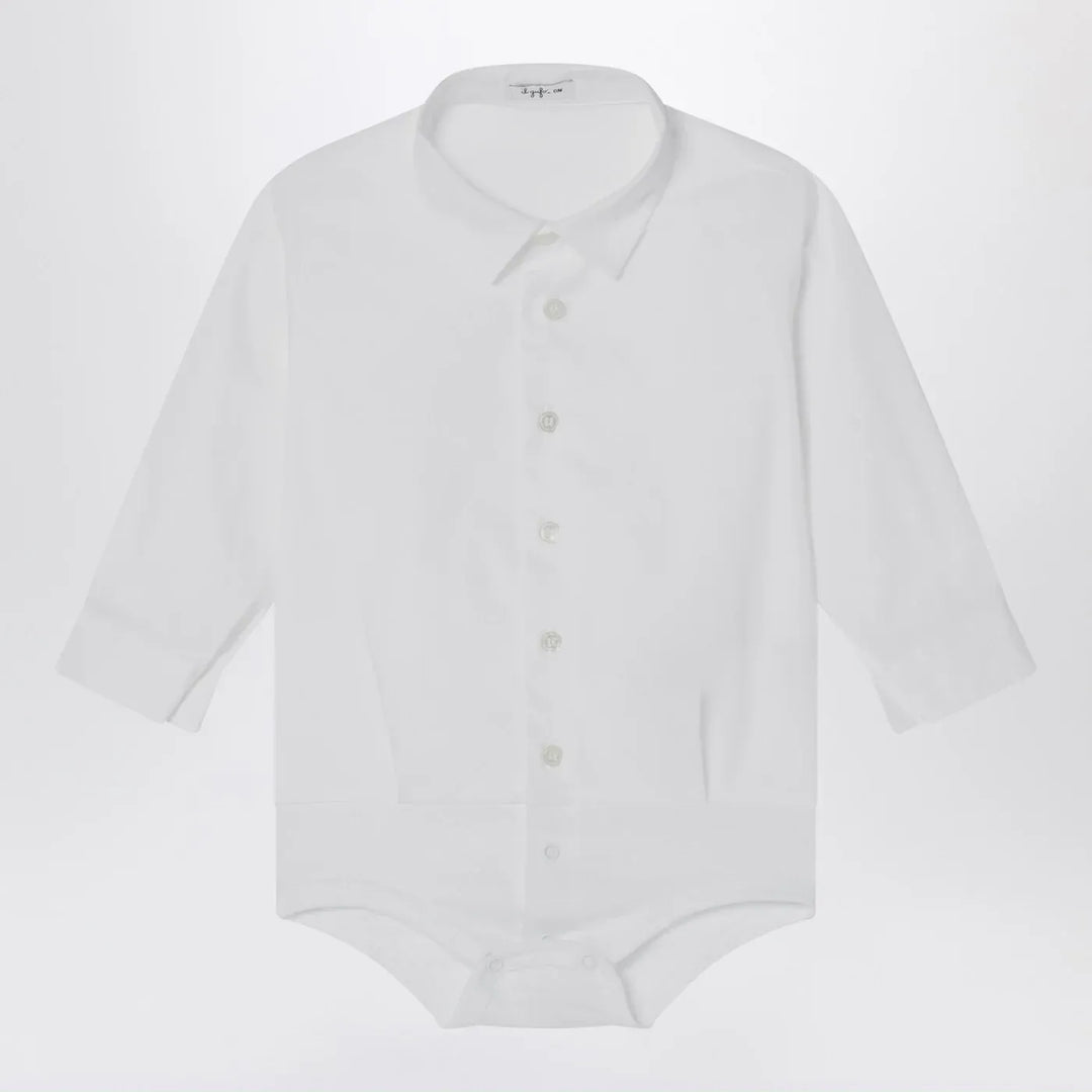 Il Gufo - White cotton shirt bodysuit Brand Leotards &amp; Unitards 6