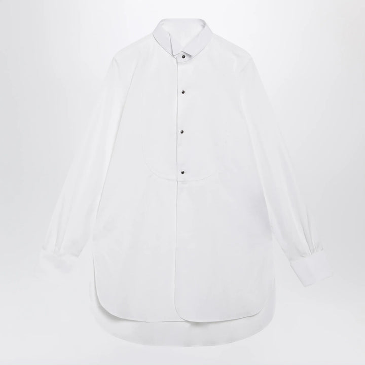 Maison Margiela - Long-sleeve cotton poplin shirt in white Brand 40  IT