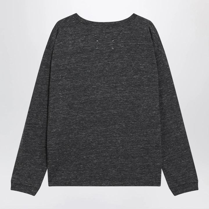 Maison Margiela - Long-sleeve cotton T-shirt in dark grey Brand