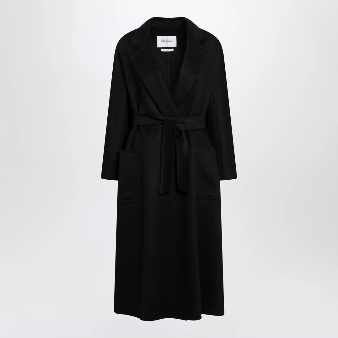 Max Mara - Black Ludmilla Icon Coat in cashmere Brand 42  IT