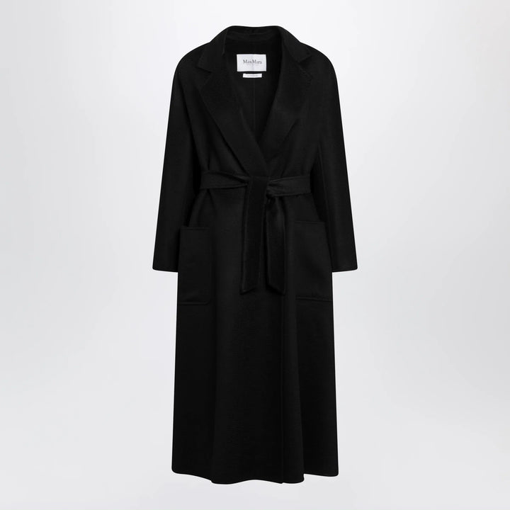 Max Mara - Black Ludmilla Icon Coat in cashmere Brand 42  IT