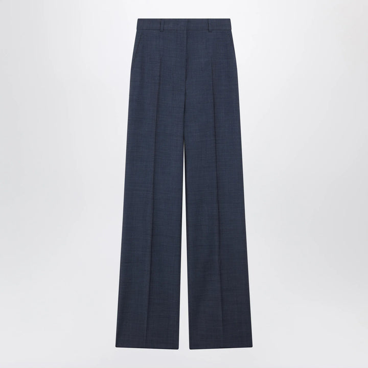 Max Mara Studio - Classic trousers in blue virgin wool Brand 40  IT