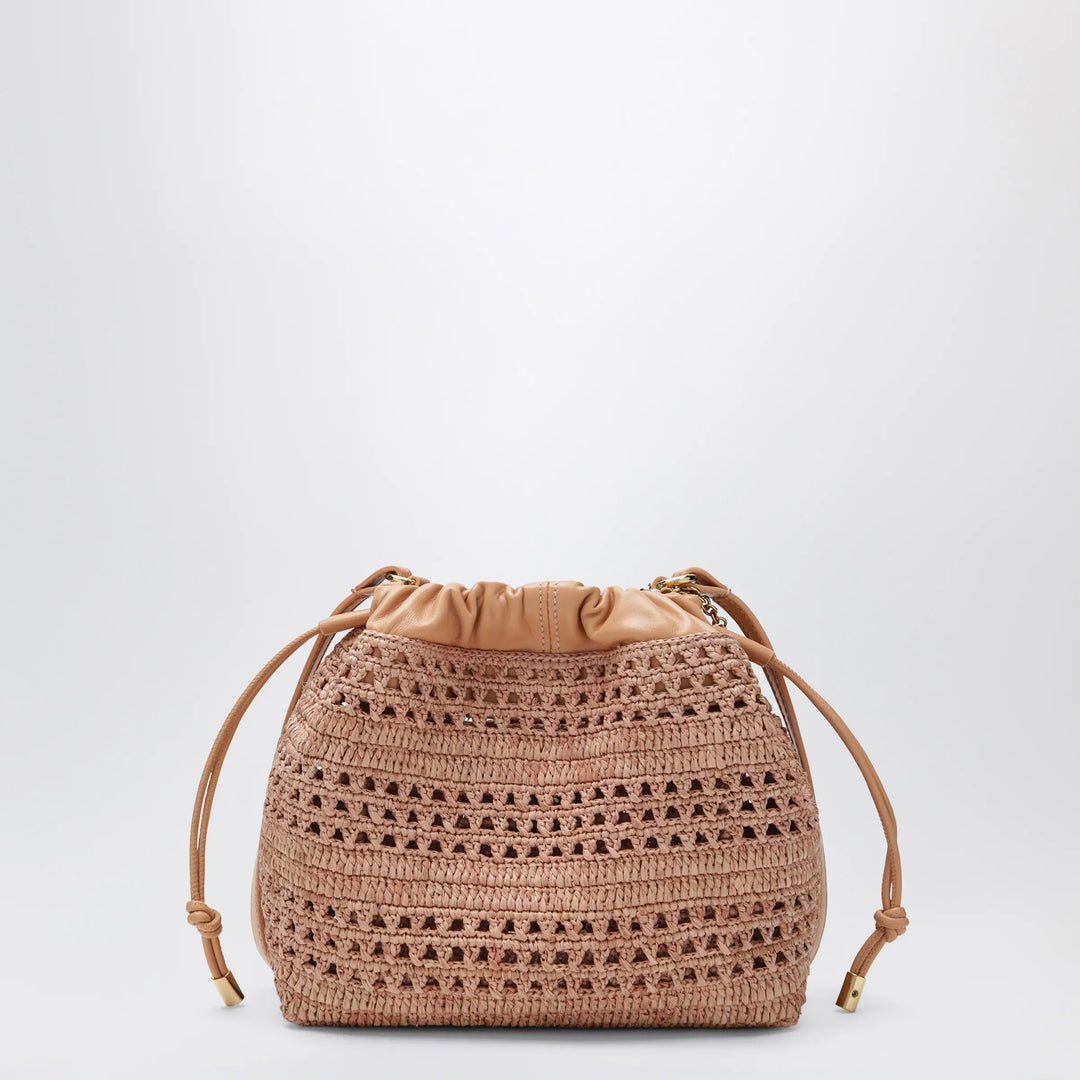 Chloé - Mini Summer Banana drawstring raffia bag in beige Brand Mini Bag U