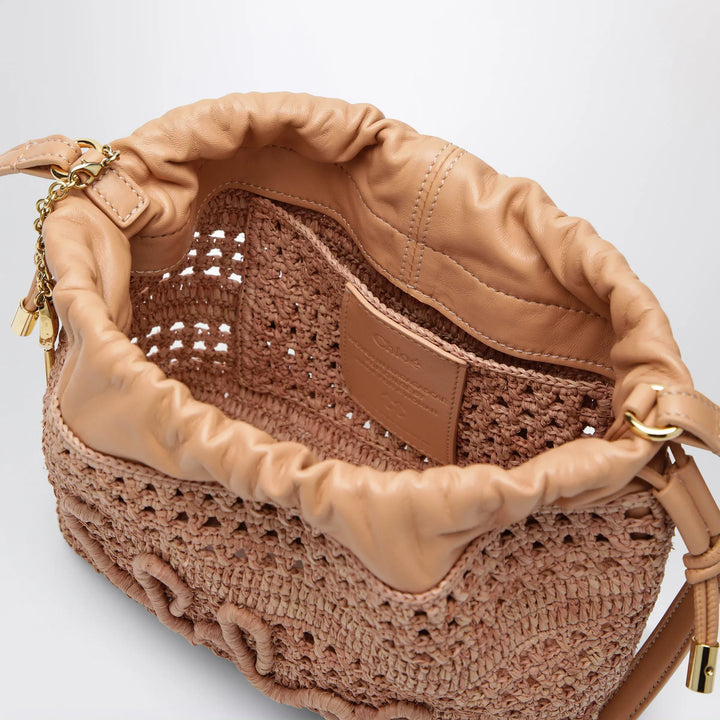 Chloé - Mini Summer Banana drawstring raffia bag in beige Brand Mini Bag U