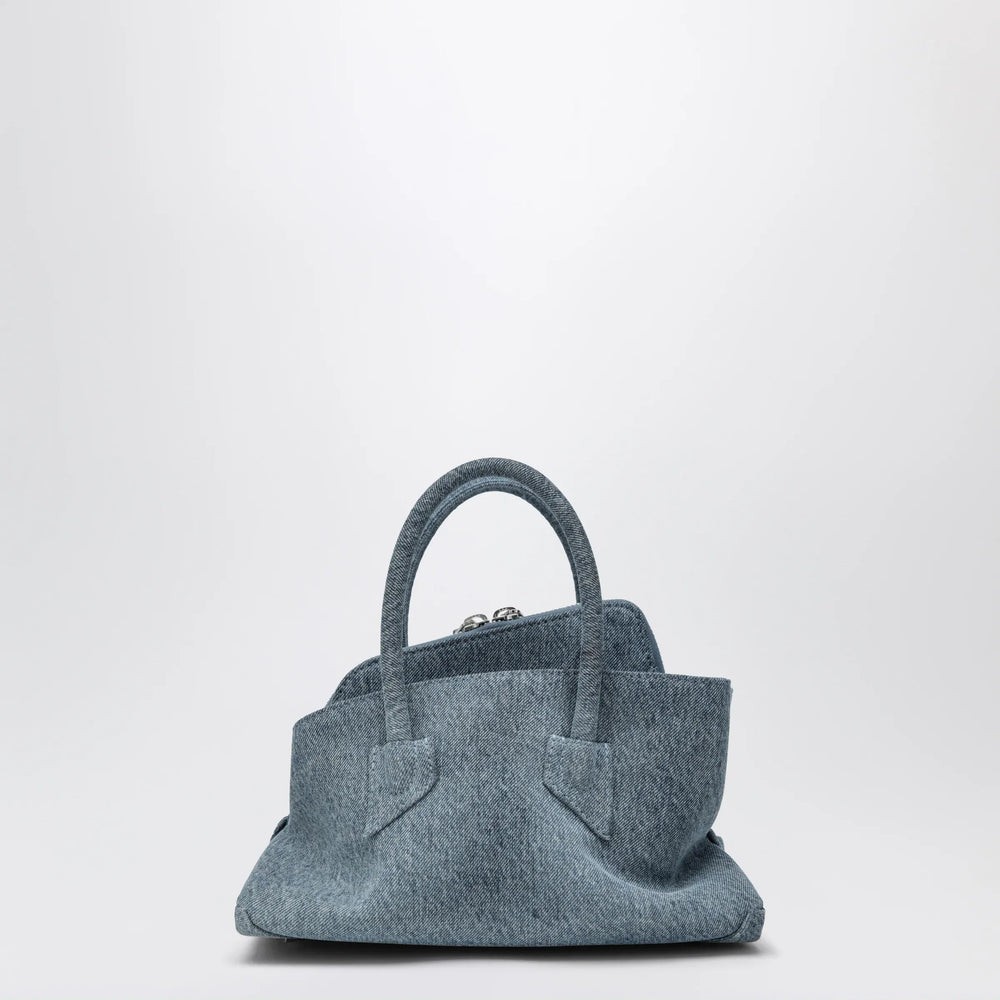 The Attico - La Passeggiata Mini bag in washed denim Brand Mini Bag U