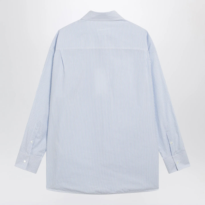 MM6 Maison Margiela - White/light blue striped cotton shirt Brand 50 IT