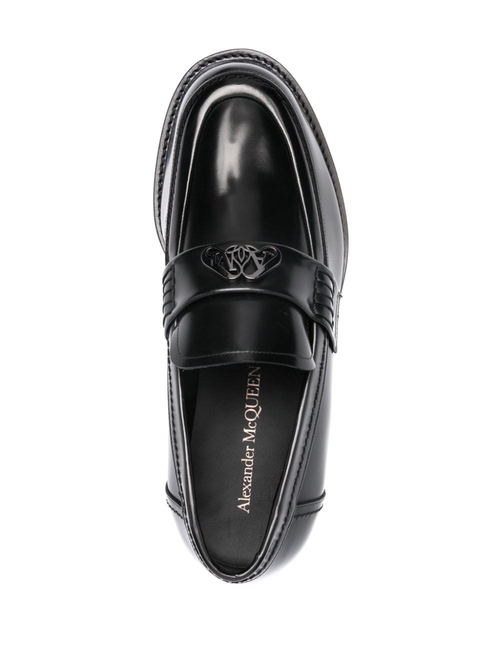 Alexander Mcqueen Moccasins Alexander McQueen logo-plaque Leather Loafers Alexander McQueen logo-plaque Leather Loafers Brand