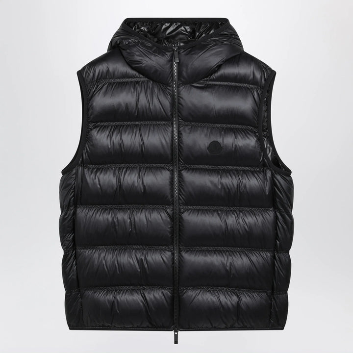 Moncler - Black nylon-padded Panestrel waistcoat Brand 2