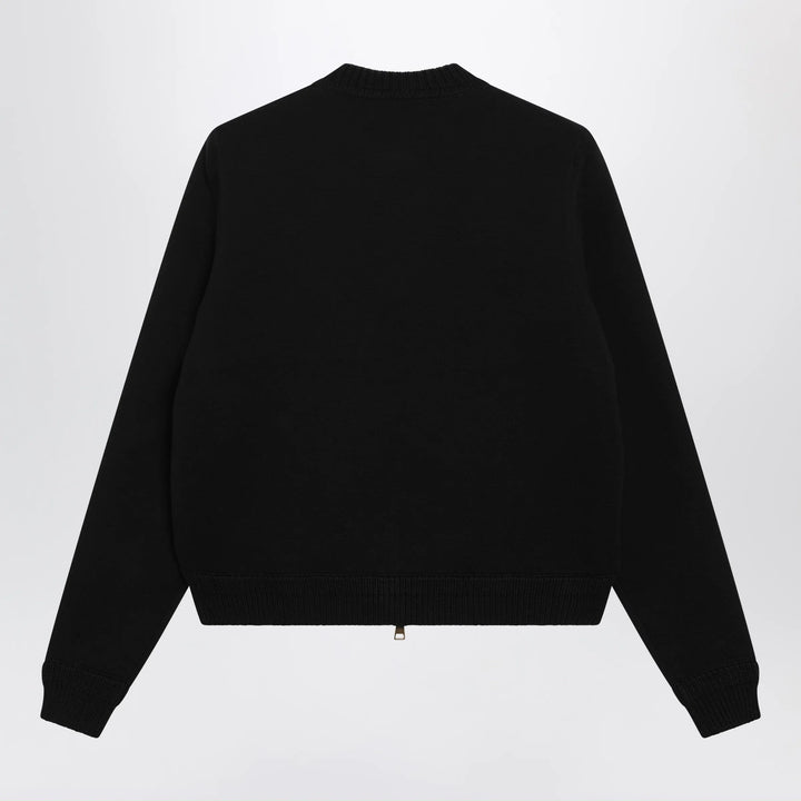 Moncler - Black padded zip-up sweatshirt Brand