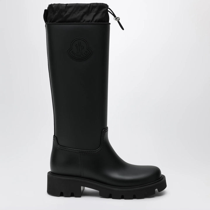 Moncler - Kickstream High rain boots in PVC black Brand 36 IT