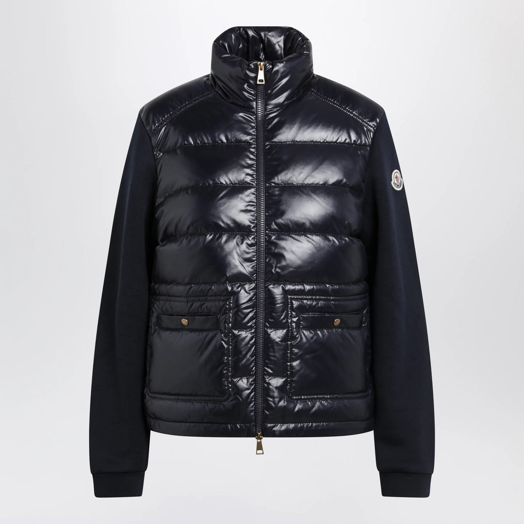 Moncler - Navy Padded Zip-Up Sweatshirt Brand S