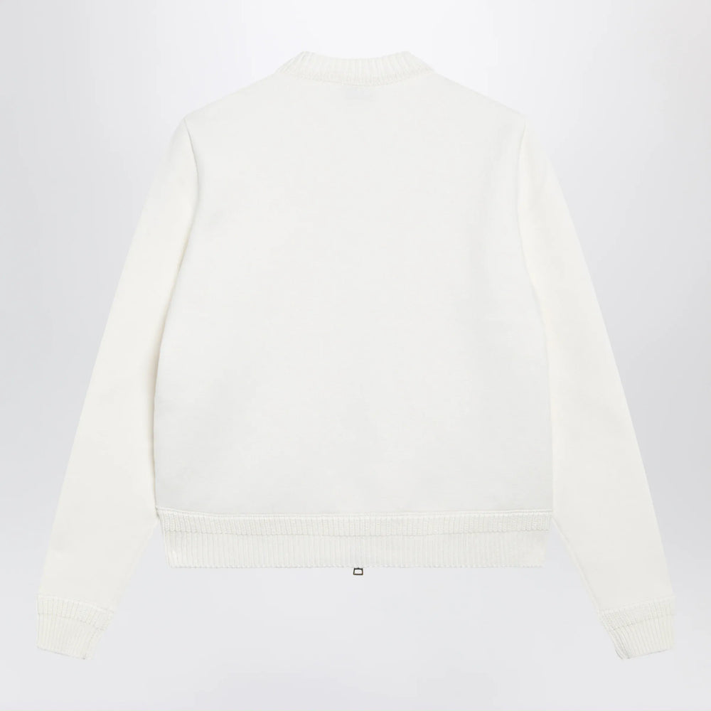 Moncler - White padded zip-up sweatshirt Brand