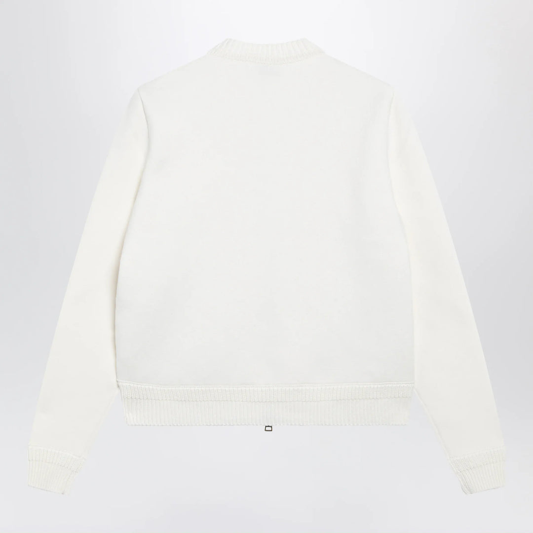 Moncler - White padded zip-up sweatshirt Brand
