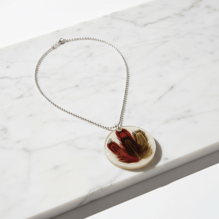 Antonella Piacenti Piuma Necklace Pendant 925 Silver Brand Necklace