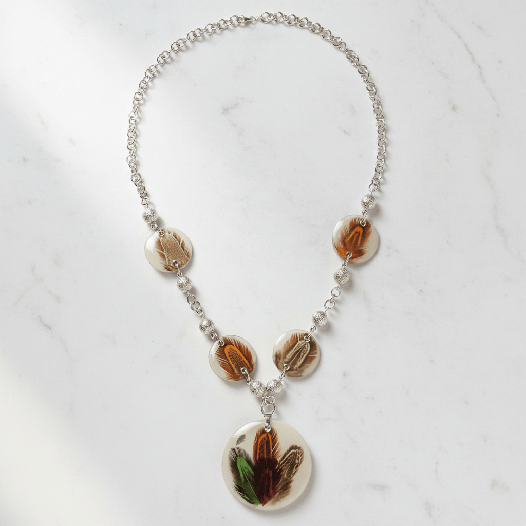 Antonella Piacenti Piuma Necklace Pendants 925 Silver Brand Necklace