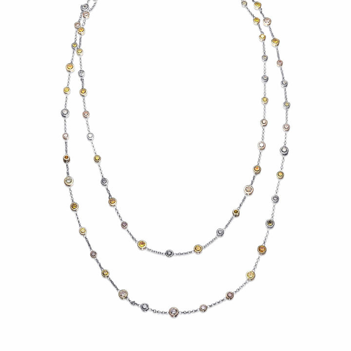 Mix Color Brilliants Diamond Necklace Brand Necklace