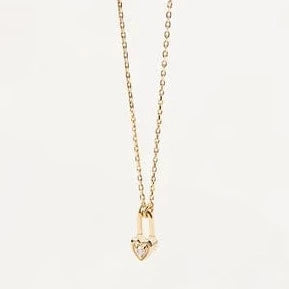 PDPaola Necklace PDPaola Heart Padlock 18k Gold Plated Necklace Brand
