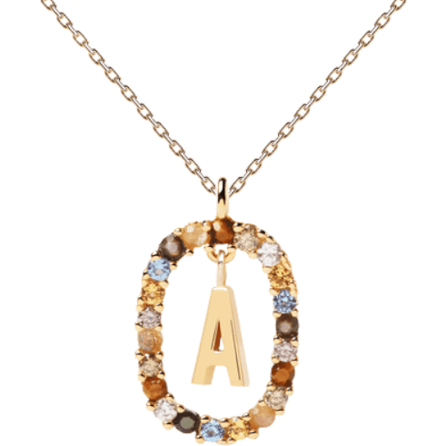 PDPaola Necklace PDPaola Letter 18k Gold Necklace A Brand